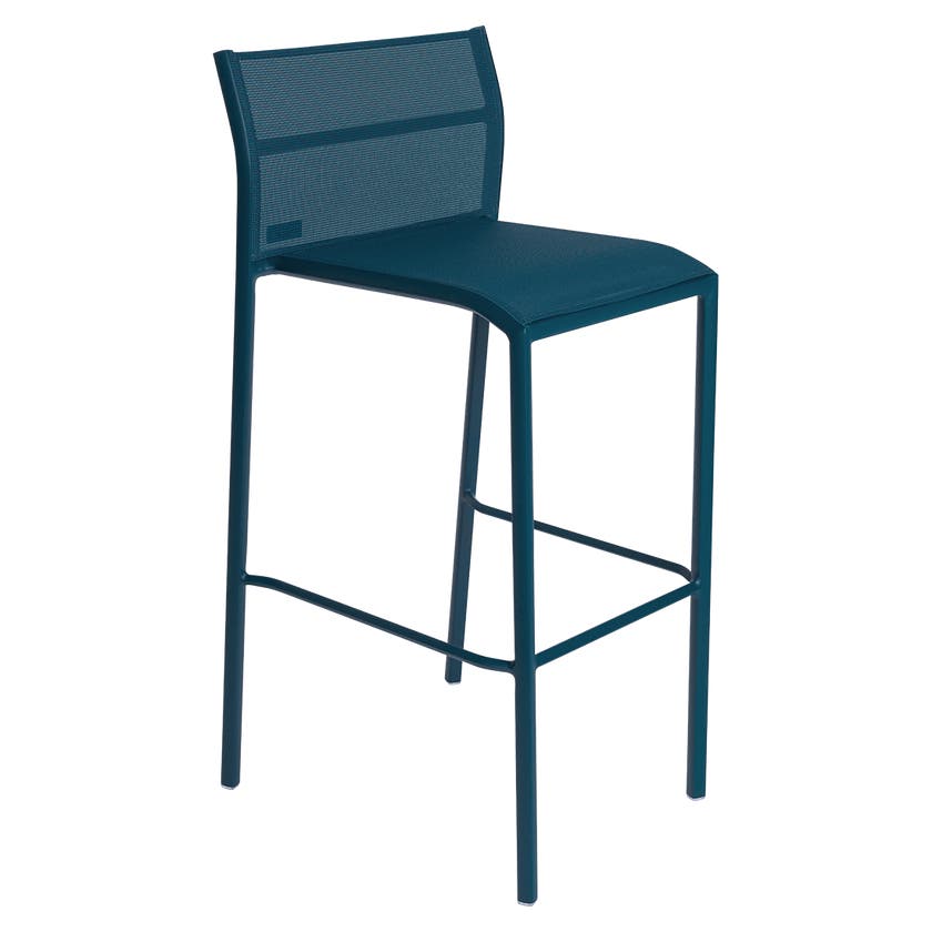 Tabouret haut CADIZ de Fermob, Bleu Acapulco Stéréo Tabouret haut CADIZ de Fermob, Bleu Acapulco Stéréo