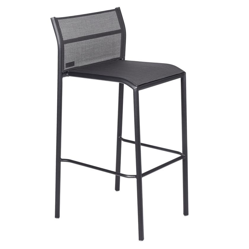 Tabouret haut CADIZ de Fermob, Carbone Stéréo Tabouret haut CADIZ de Fermob, Carbone Stéréo