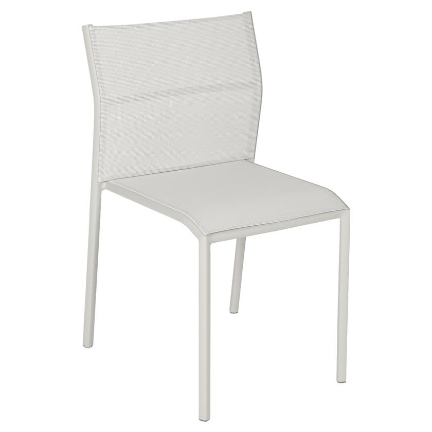 Chaise CADIZ de Fermob, Gris argile Stéréo Chaise CADIZ de Fermob, Gris argile Stéréo