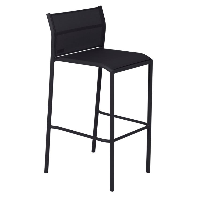 Tabouret haut CADIZ de Fermob, Réglisse Tabouret haut CADIZ de Fermob, Réglisse