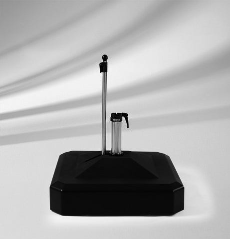 Cadre pour socle à roulettes 45 kg avec tube de fixation Ø 35 / 38-39 mm Glatz
