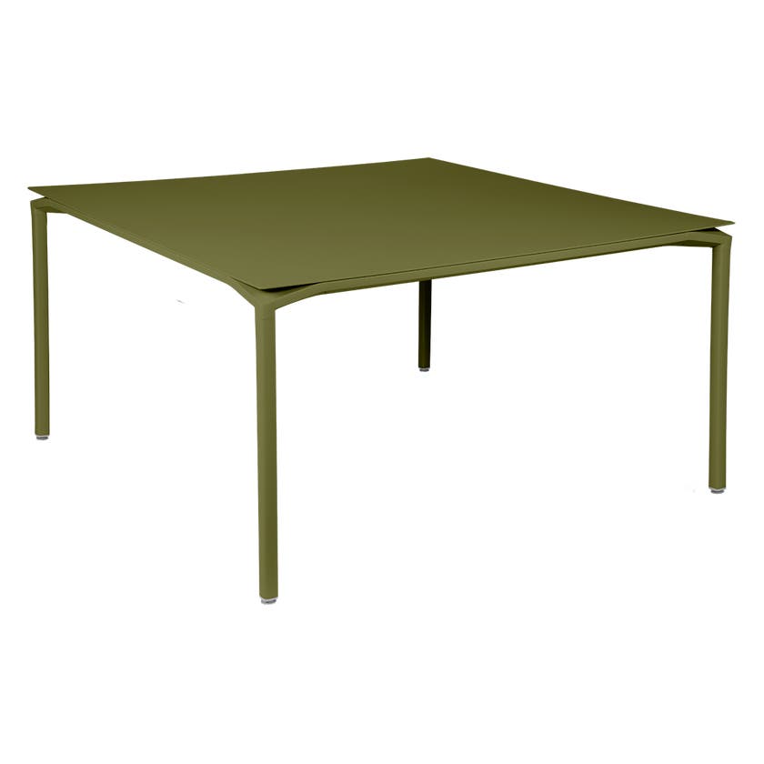 Table CALVI de Fermob, 140 x 140 cm, Pesto Table CALVI de Fermob, 140 x 140 cm, Pesto