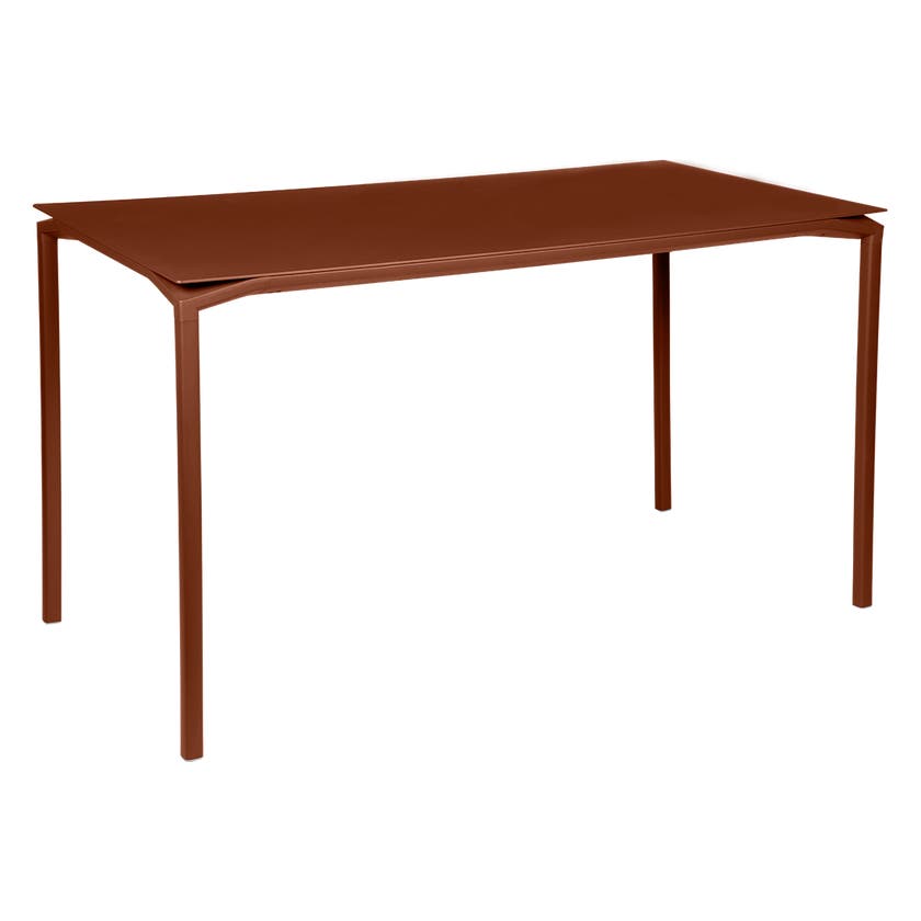 Table haute CALVI de Fermob, Ocre rouge Table haute CALVI de Fermob, Ocre rouge