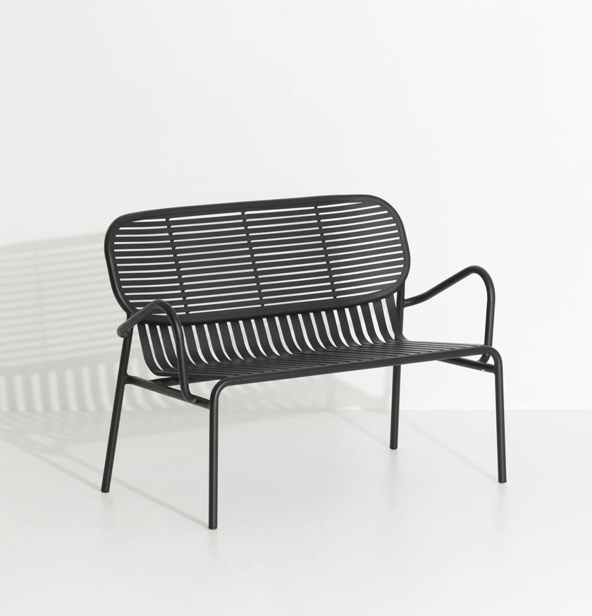 Sofa double WEEK-END de Petite Friture, Noir