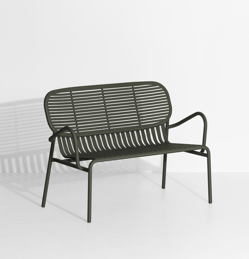 Sofa double WEEK-END de Petite Friture, Vert Bouteille 