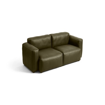 Canapé 2,5 places MAGS SOFT LOW, Combinaison 1, Cuir Sense forest