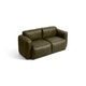 Canapé 2,5 places MAGS SOFT LOW, Combinaison 1, Cuir Sense forest