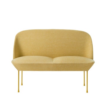 Canapé 2 places OSLO de Muuto, tissu Hallingdal 407 Jaune