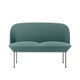 Canapé 2 places OSLO de Muuto, tissu Steelcut trio 966 Gris vert