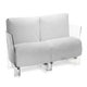 Canapé 2 places POP OUTDOOR, Ikon Blanc, Structure transparente 