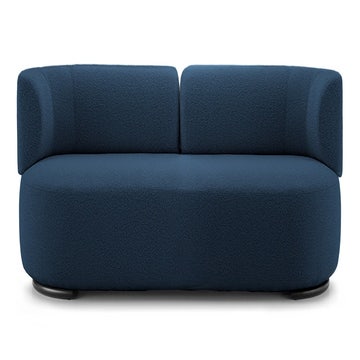Canapé 3 places K-WAIT de Kartell, Tissu Bouclé, Bleu