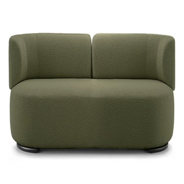 Canapé 3 places K-WAIT de Kartell, Tissu Bouclé, Vert