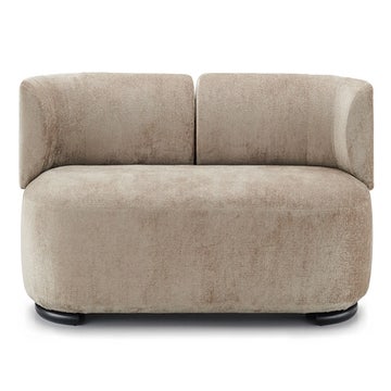 Canapé 3 places K-WAIT de Kartell, Tissu Chenillé, Beige