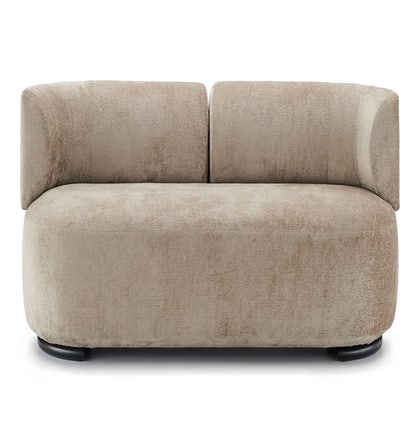 Canapé 3 places K-WAIT de Kartell, Tissu Chenillé, Beige