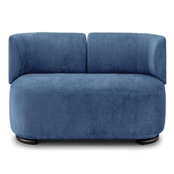 Canapé 3 places K-WAIT de Kartell, Tissu Chenillé, Bleu clair