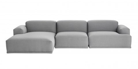 Canapé 3 places lounge CONNECT MODULAR SYSTEM de Muuto, Gris Trio 133 Canapé 3 places lounge CONNECT MODULAR SYSTEM de Muuto, Gris Trio 133