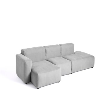 Canapé 3 places MAGS SOFT LOW, Combinaison 4, Accoudoir à gauche, Tissu Linara 443