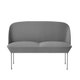 Canapé 3 places OSLO, Steelcut 160 light grey