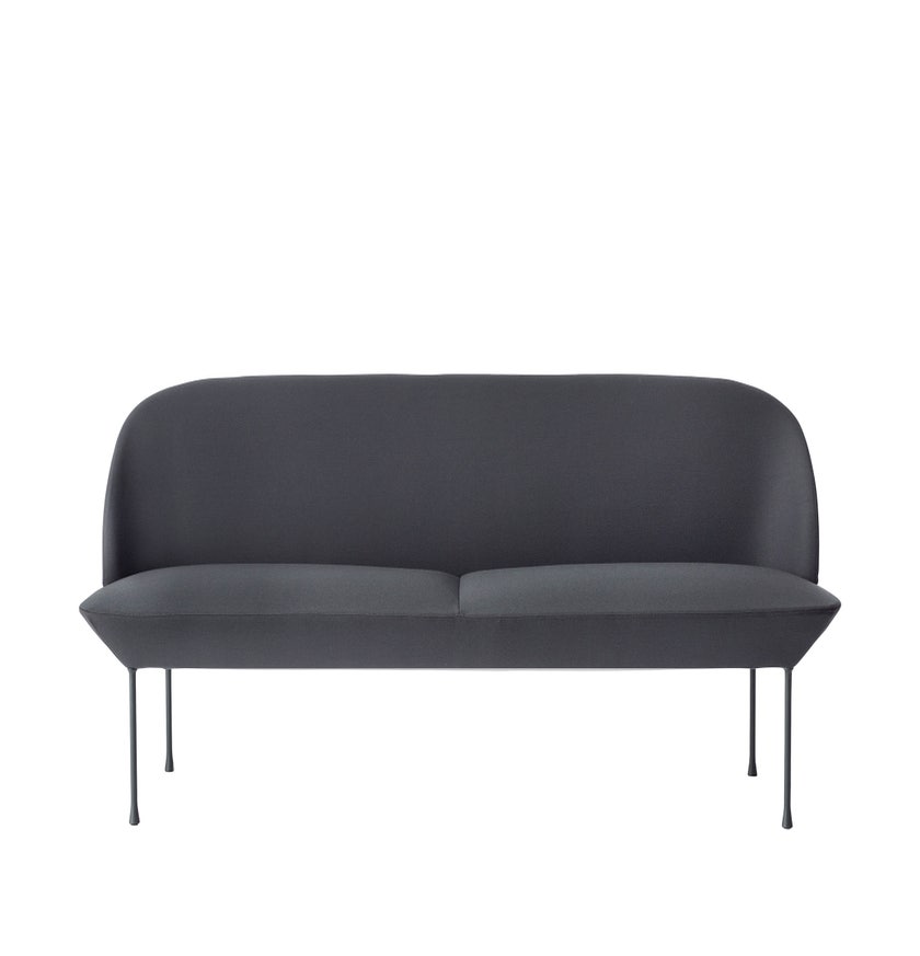 Canapé 3 places OSLO de Muuto, Steelcut 180 Gris foncé