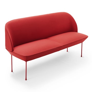 Canapé 3 places OSLO de Muuto, Steelcut 660 rouge