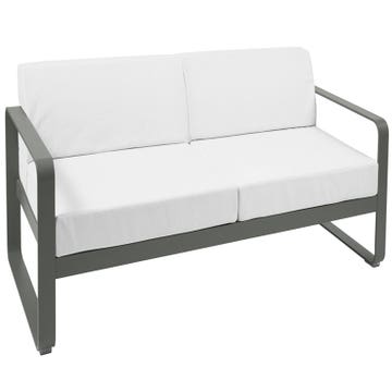 Canapé BELLEVIE de Fermob, Coussin blanc grisé, Romarin