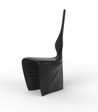 Chaise BIOPHILIA de Vondom, Noir Chaise BIOPHILIA de Vondom, Noir