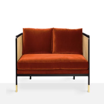 Canapé CANNAGE 210 de RED Edition, Tissu velours, Fox