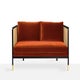 Canapé CANNAGE 210 de RED Edition, Tissu velours, Fox