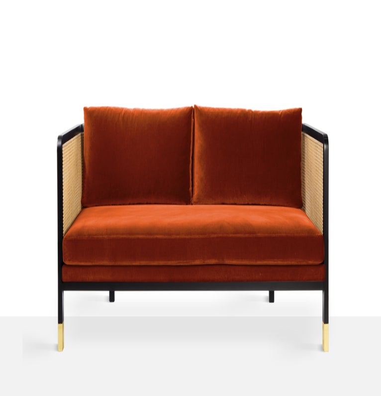 Canapé CANNAGE 210 de RED Edition, Tissu velours, Fox