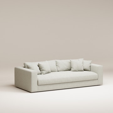 Bellechasse light Canapé 3 places (240x110cm) Deux parties - BOUCLETTE - ASCOT NATA 01