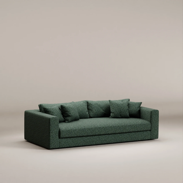 Canapé droit Bellechasse light - 3 places profondeur 110 cm - 2 parties - Tissu tissé Forest
