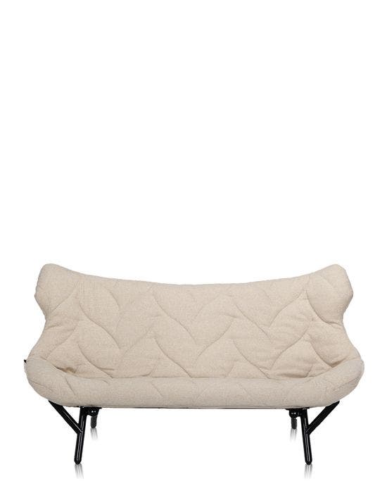 Canapé FOLIAGE TREVIRA de Kartell, Beige, Structure noire