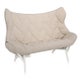 Canapé FOLIAGE TREVIRA, Beige, Structure Blanche