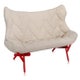 Canapé FOLIAGE TREVIRA de Kartell, Beige, Structure rouge 