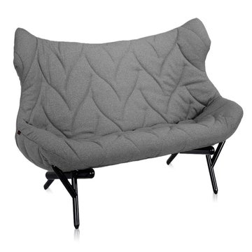 Canapé FOLIAGE TREVIRA de Kartell, Gris, Structure noire