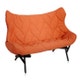 Canapé FOLIAGE TREVIRA de Kartell, Orange, Structure noire