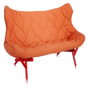 Canapé FOLIAGE TREVIRA de Kartell, Orange, Structure rouge
