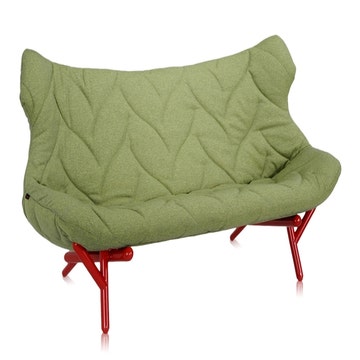 Canapé FOLIAGE TREVIRA de Kartell, Vert, Structure rouge