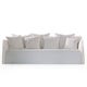 Canapé GHOST OUT 12 de Gervasoni, Capri 06, Coussin Lisboa 01, Avec surpiqûres R9969
