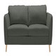 Canapé convertible LUCY de Sits, 3 places, couchage 140 cm, Gris foncé