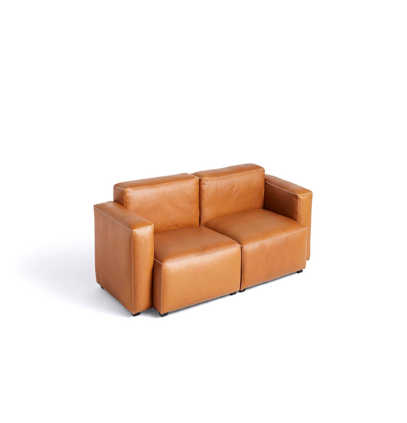 Canapé 2,5 places MAGS SOFT LOW, Combinaison 1, Cuir Sense Cognac
