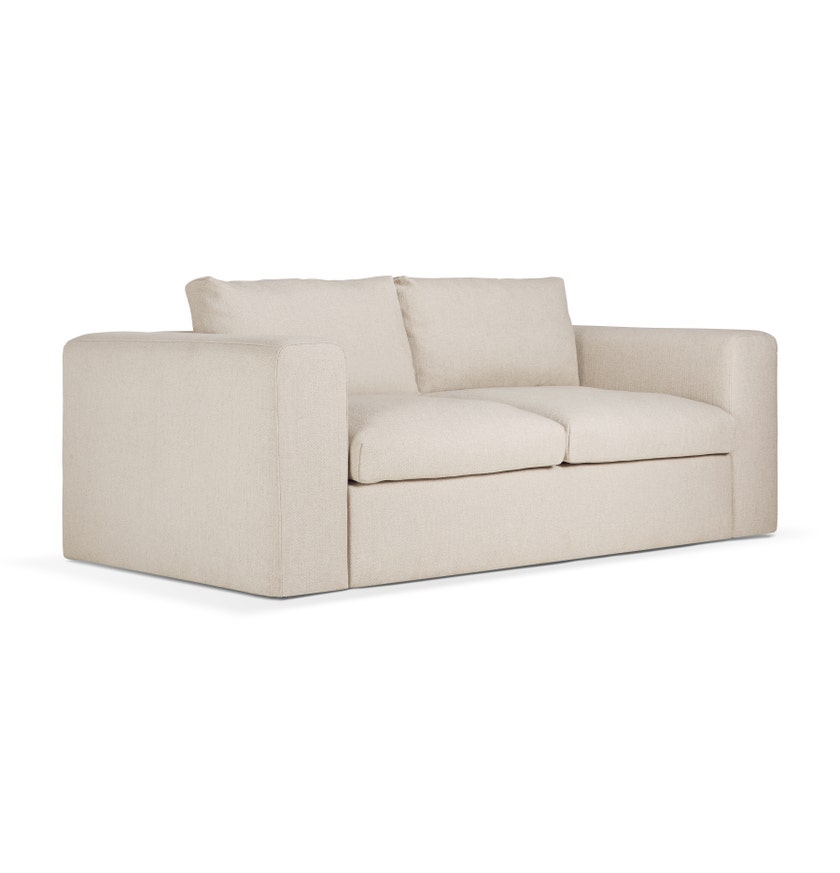 Canapé Mellow - tissu Eco Off White - 2,5 places
