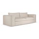 Canapé Mellow - tissu Eco Off White - 3 places