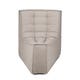 Canapé modulaire N701 - tissu Beige - module d'angle arrondi à 45°