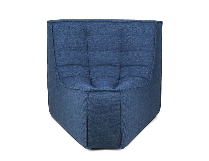 Canapé modulaire N701 - tissu Blue - module d'angle arrondi à 45° Canapé modulaire N701 - tissu Blue - module d'angle arrondi à 45°