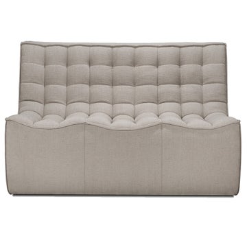 Canapé modulaire N701 - tissu Eco Ecru - 3 places