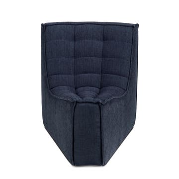 Canapé modulaire N701 - tissu Eco Graphite - module d'angle arrondi à 45°