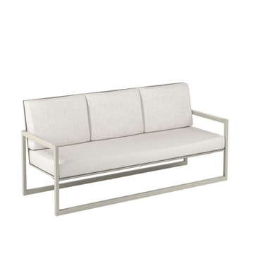 Banquette 3 places NINIX LOUNGE de Royal Botania, Gris perle