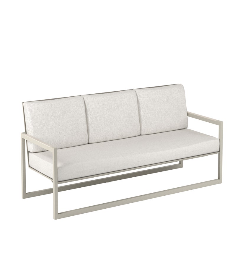 Banquette 3 places NINIX LOUNGE de Royal Botania, Gris perle
