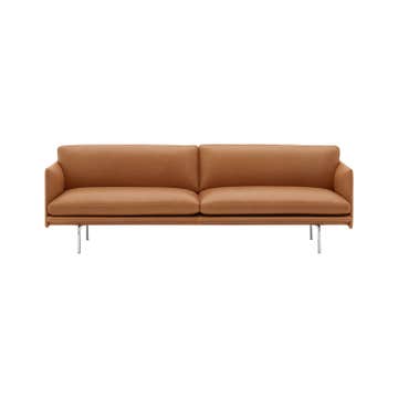 Canapé OUTLINE STUDIO de Muuto, 220 cm, 3 places, Refine cuir cognac Canapé OUTLINE STUDIO de Muuto, 220 cm, 3 places, Refine cuir cognac
